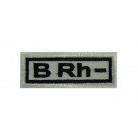 Patch bordado 6x2.3 tipo sanguineo B Rh -
