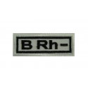 Embroidered patch 6x2.3 sanguine type B Rh -