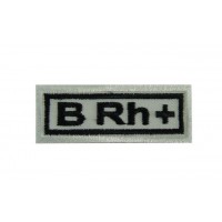 Embroidered patch 6x2.3 sanguine type B Rh +