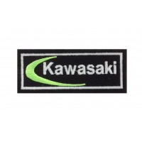 1670 Embroidered sew on patch 10x4 KAWASAKI