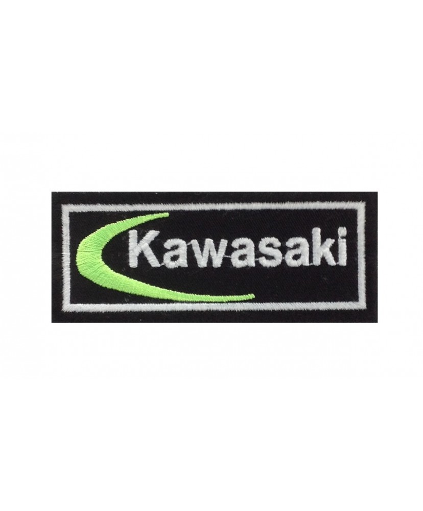 1670 Parche emblema bordado 10x4 KAWASAKI