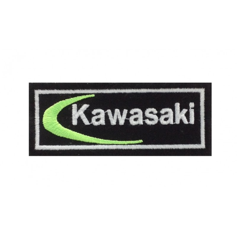 Etc. Kawasaki Logo Moteur Vélo Brodé à Repasser Patch à Coudre Pour Vêtements 