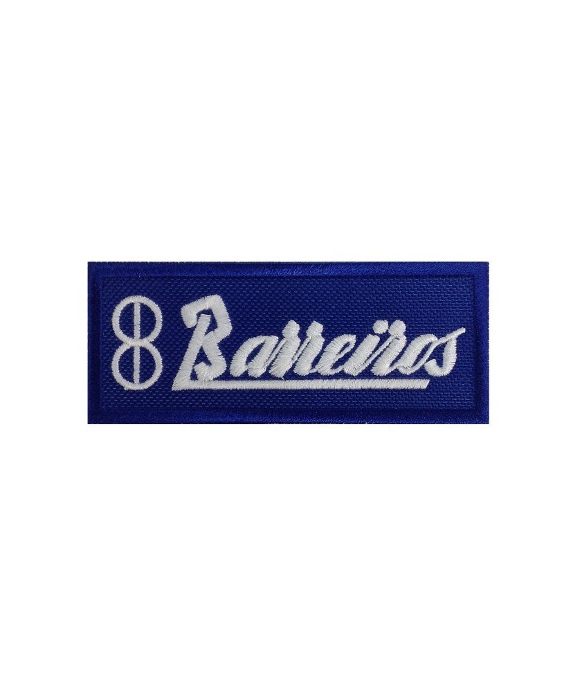 1671 Embroidered sew on patch 10x4 BARREIROS