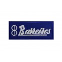 1671 Embroidered sew on patch 10x4 BARREIROS