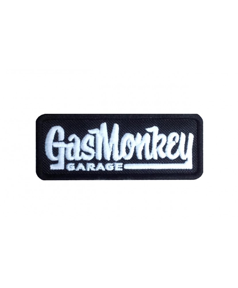 1674 Embroidered sew on patch 10x4 GAS MONKEY GARAGE USA
