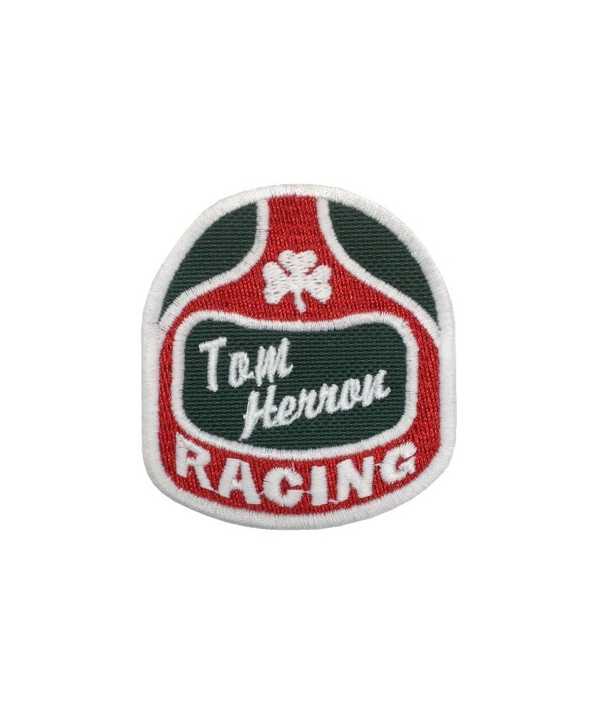 1677 Embroidered sew on patch 7x6 TOM HERRON RACING