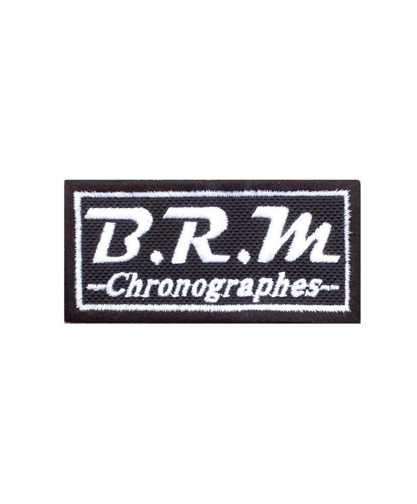 1711 Patch écusson brodé 8x4 BRM CHRONOGRAPHES