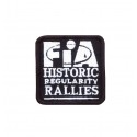1719 Embroidered sew on patch 6X6 FIA HISTORIC REGULARITY RALLIES