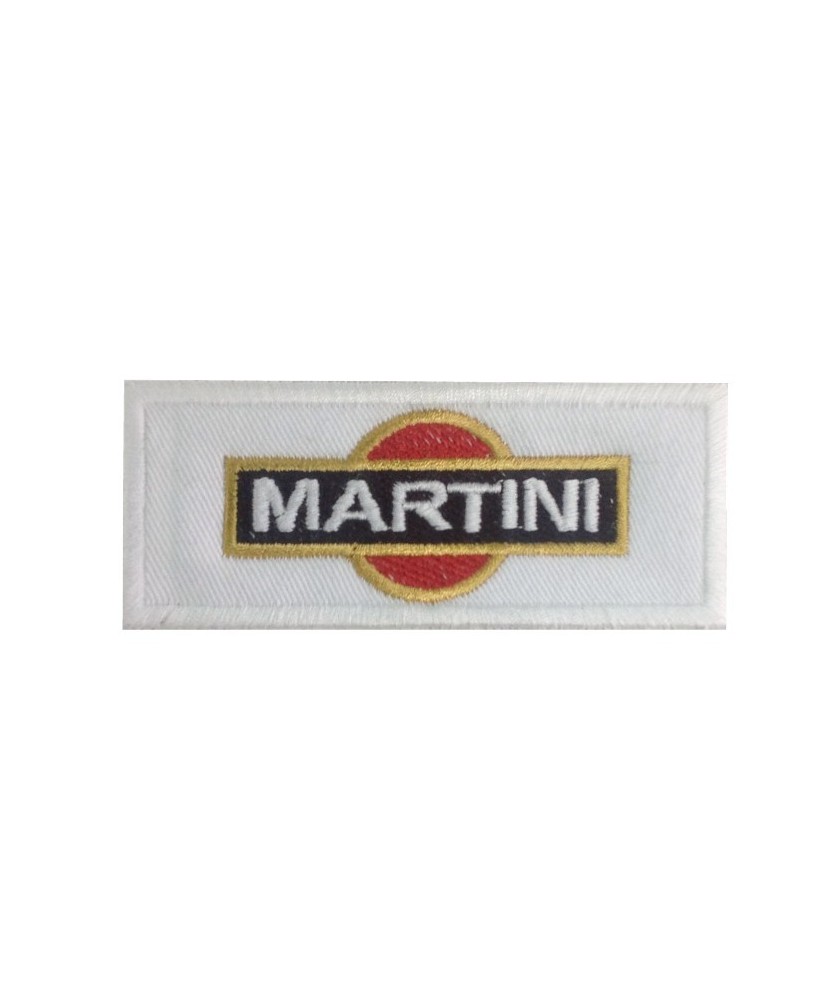 0075 Embroidered patch sew on 10x4 Martini
