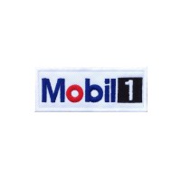 0074 Embroidered patch 10x4 MOBIL 1