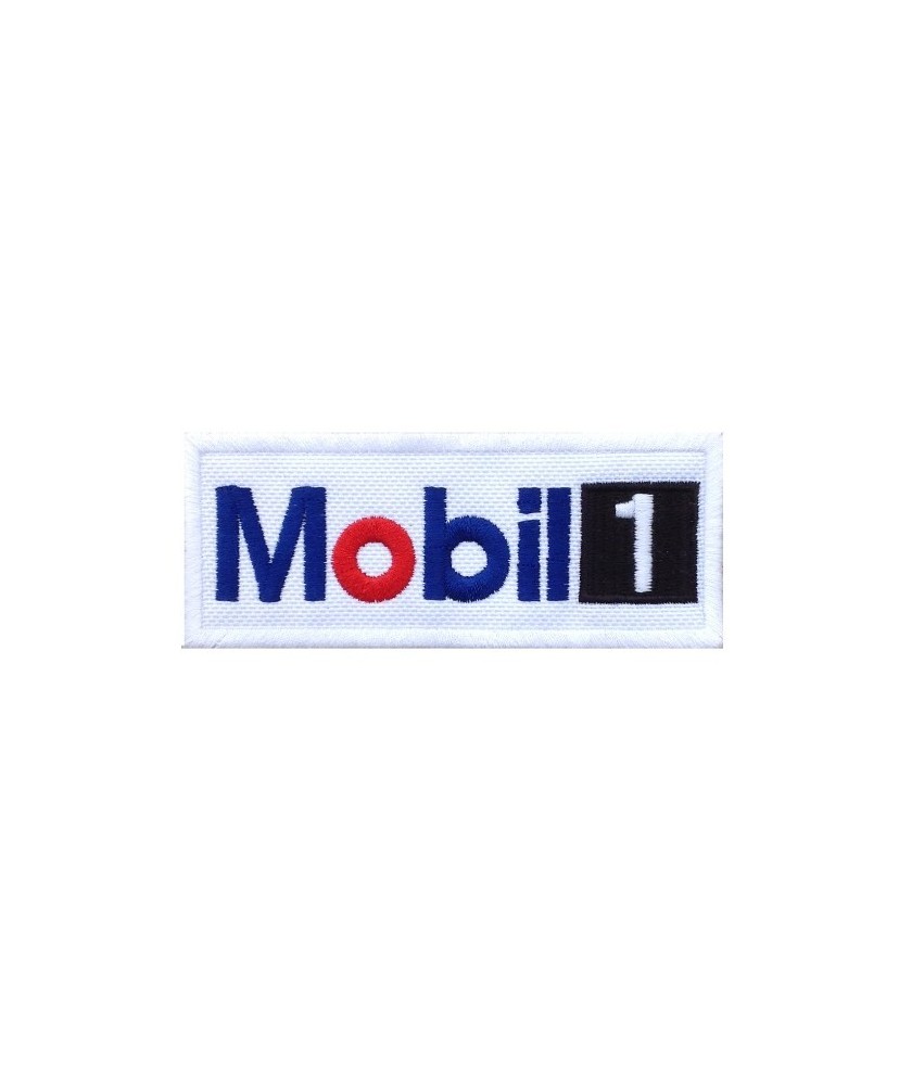 0074 Embroidered patch 10x4 MOBIL 1