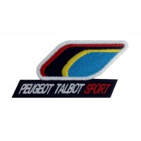 0972 Embroidered patch 10x5 PEUGEOT TALBOT SPORT 205 T16