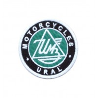 1764 Embroidered patch 7x7 URAL MOTORCYCLE