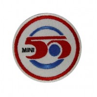 Patch emblema bordado 7x7 MINI 50 ANOS 