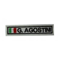 Embroidered patch 10X2.3 GIACOMO AGOSTINI ITALY