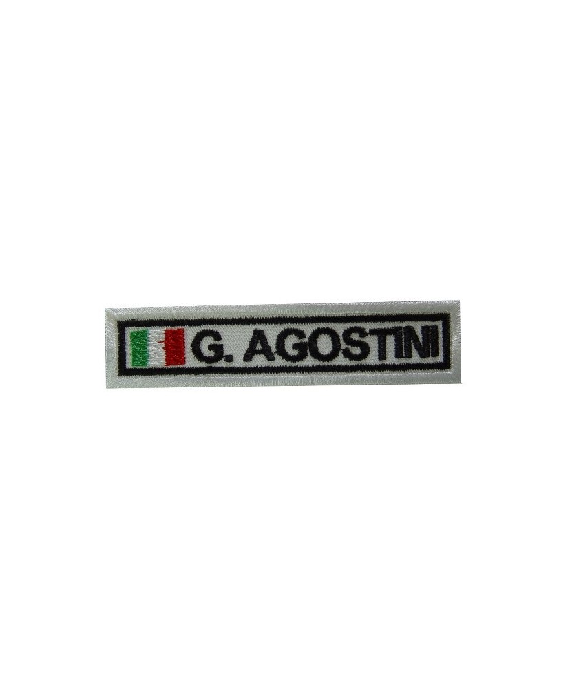 Embroidered patch 10X2.3 GIACOMO AGOSTINI ITALY