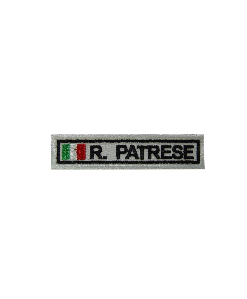 Patch écusson brodé 10X2.3 RICARDO PATRESE ITALIE