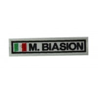 Embroidered patch 10X2.3 MASSIMO MIKI BIASION ITALY