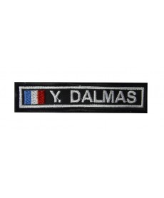 Embroidered patch 10X2.3 YANNICK DALMAS FRANCE