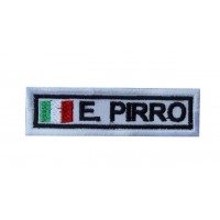 Embroidered patch 8X2.3 EMANUELE PIRRO ITALY