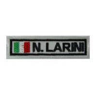 Embroidered patch 8X2.3 NICOLA LARINI ITALY