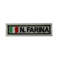 Patch emblema bordado 8X2.3 GIUSEPPE NINO FARINA ITALIA