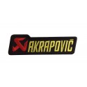 1826 Parche emblema bordado 10x3 AKRAPOVIC