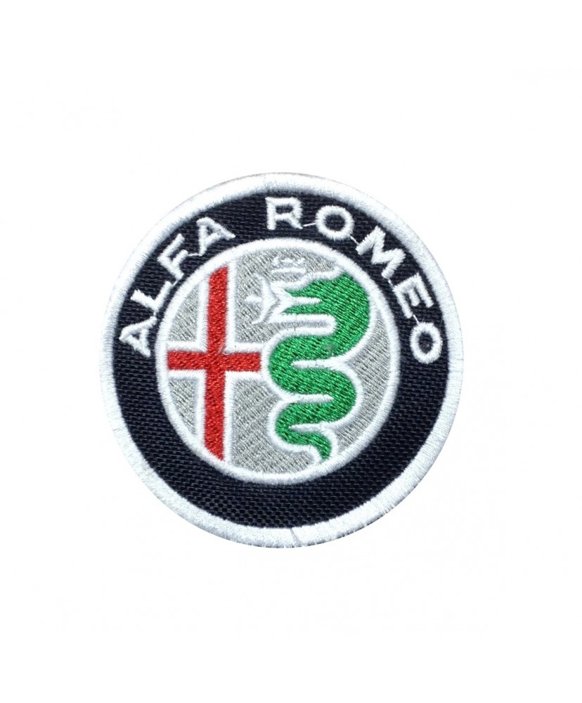1827 Patch emblema bordado 7x7 ALFA ROMEO logo 2015