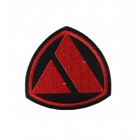 1830 Patch emblema bordado 7x7 AUTOBIANCHI vermelho