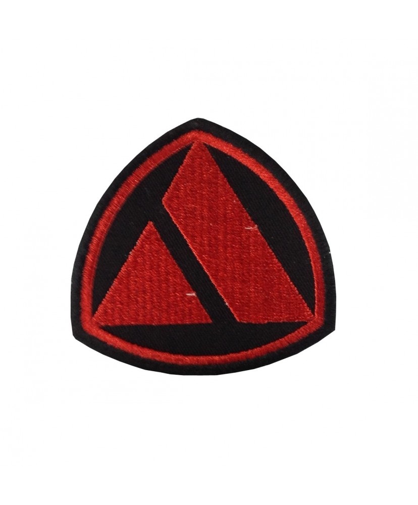 1830 Parche emblema bordado 7x7 AUTOBIANCHI rojo