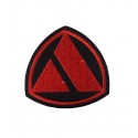 1830 Embroidered patch 7x7 AUTOBIANCHI red