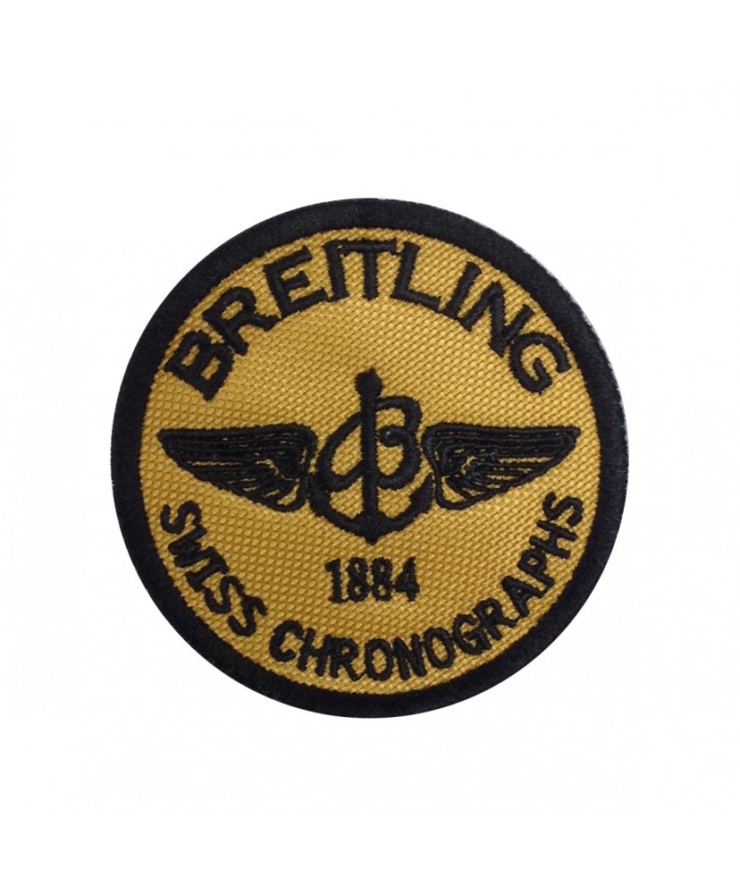 1836 Patch emblema bordado 7x7 BREITLING SWISS CHRONOGRAPHS 1884