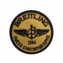 1836 Embroidered patch sew on 7x7 BREITLING SWISS CHRONOGRAPHS 1884