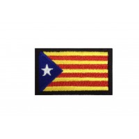 1837 Patch emblema bordado 6X3,7 bandeira CATALUNHA