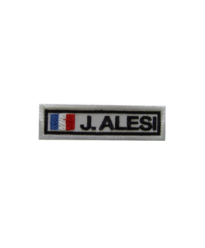 Embroidered patch 8X2.3 JEAN ALESI FRANCE