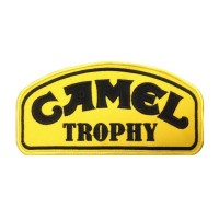 0038 Embroidered patch 20x10 CAMEL TROPHY black