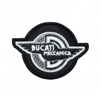 1843 Patch emblema bordado 9x7 DUCATI MECCANICA negro