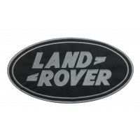 0031 Parche emblema bordado 25x14 LAND ROVER gris