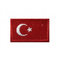 1851 Parche emblema bordado 6X3,7 bandeira TURQUIA