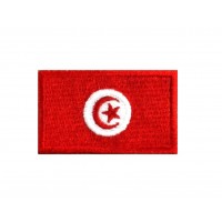 1852 Patch écusson brodé 6x3,7 drapeau TUNISIE
