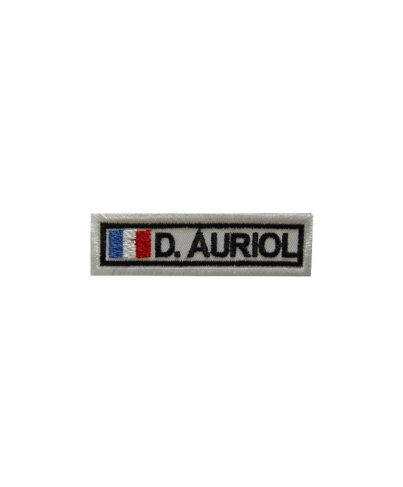 Embroidered patch 8X2.3 DIDIER AURIOL FRANCE