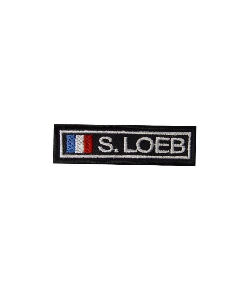Embroidered patch 8X2.3 SEBASTIEN LOEB FRANCE