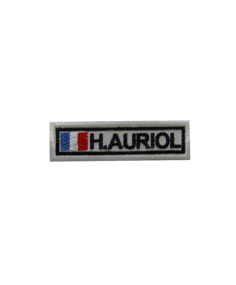 Embroidered patch 8X2.3 HUBERT AURIOL FRANCE