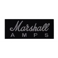 Patch emblema bordado 10x4 MARSHALL AMPS amplifiers