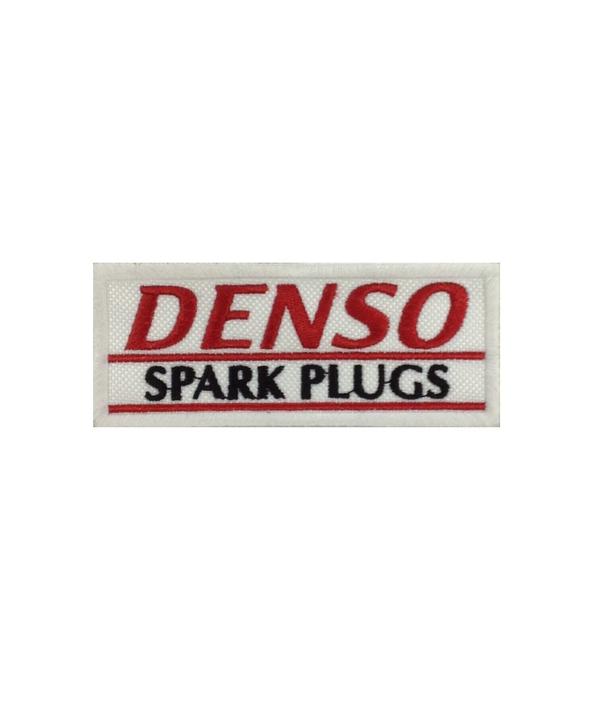 1918 Embroidered sew on patch 10x4 DENSO spark plugs