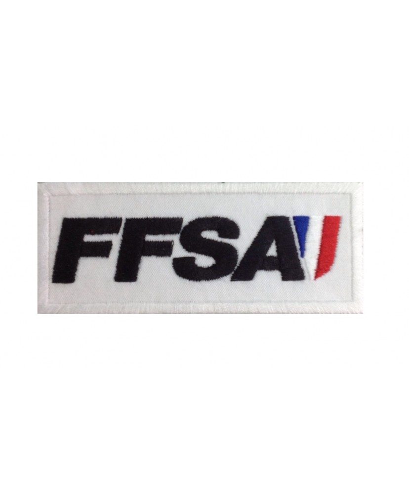 0954 Embroidered patch 10x4 FFSA FÉDÉRATION FRANÇAISE SPORT AUTOMOBILE