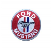 1919 Embroidered sew on patch 7x7 FORD MUSTANG
