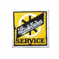 1950 Patch emblema bordado 7x7 STUDEBAKER SERVICE