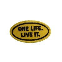 1955 Embroidered patch 9X5 ONE LIFE - LIVE IT