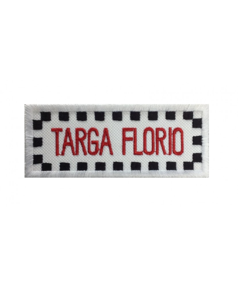 1972 Patch emblema bordado 10x4 TARGA FLORIO ITALIA